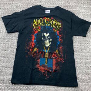 Alice Cooper Band Shirt Men Medium M Black Hanes Heavyweight Theater Of Death